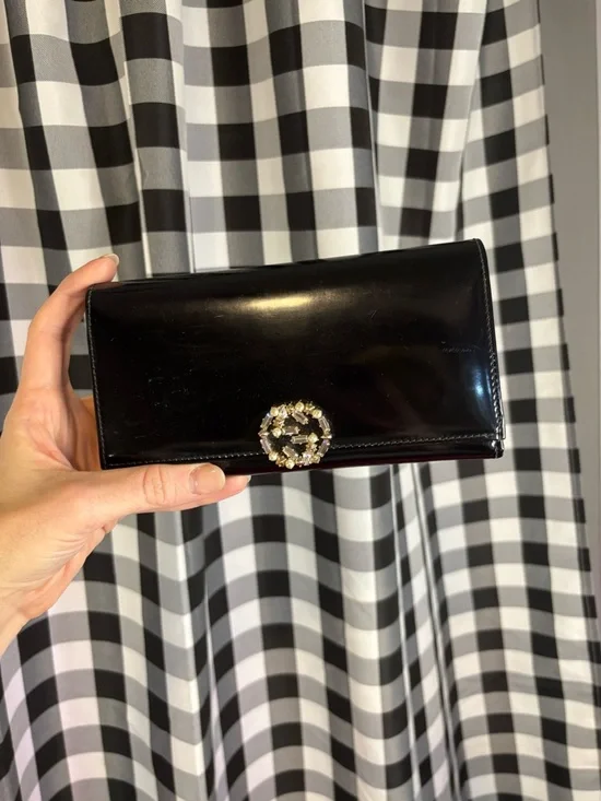 Gucci GG Sparkling Continental Broadway Clutch Wallet - Picture 1 of 9